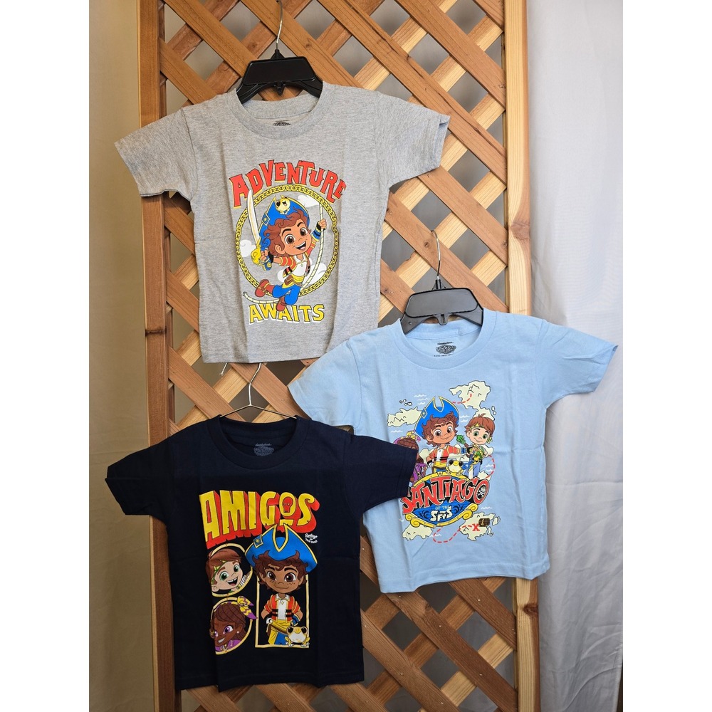 3 lot - Nickelodeon Santiago of the Seas T-Shirt Toddler 3T Multicolor - NEW